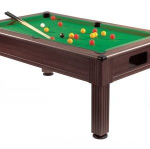 Gatley Traditional Dark Walnut Slate Bed Pool Table